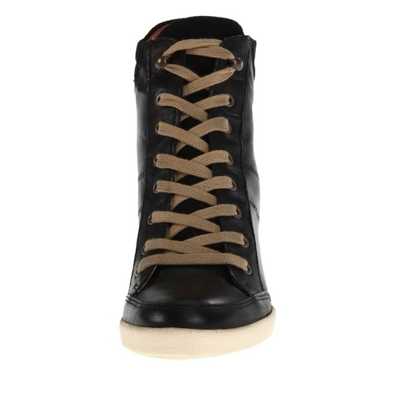 Miz Mooz Women’s Black Hidden Wedge Sneakers Size 38 - Picture 3 of 15